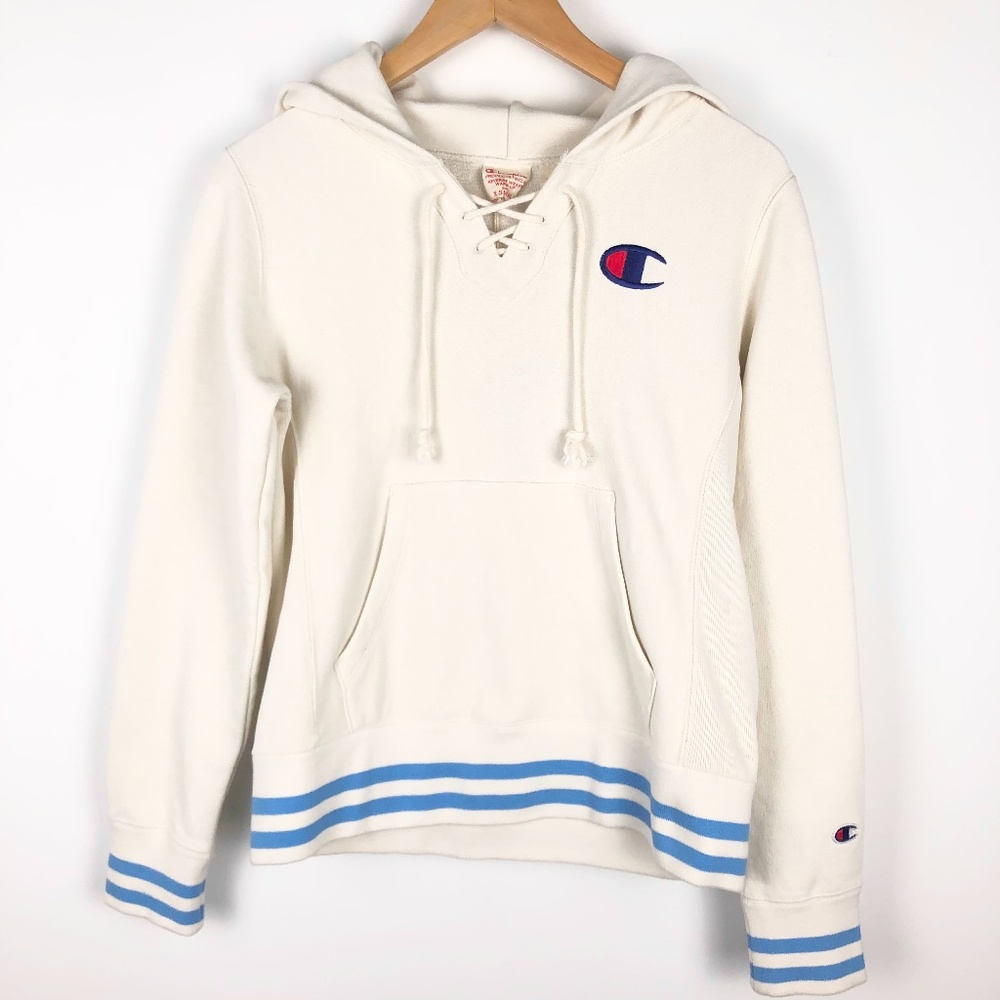 Champion Reverse Weave Lace-Up Neckline Hoodie
